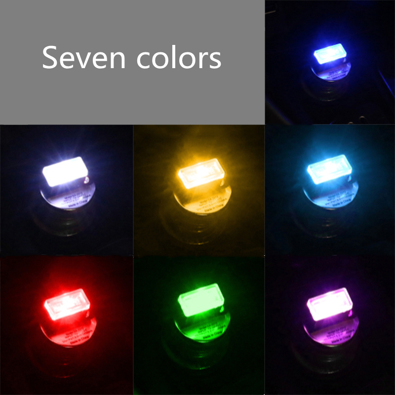 Mini Usb Licht Led Modeling Auto Omgevingslicht Neon Interieur Licht Auto Sieraden Ambient Noodverlichting Auto Accessoires 7 Kleuren