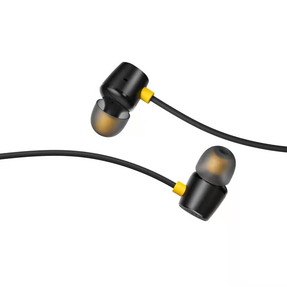 Realme buds 2 original – 3.5mm kabelgebundene stereo-kopfhörer mit bassmusik, sportkopfhörer, laufkopfhörer, freisprechfunktion mit mikrofon