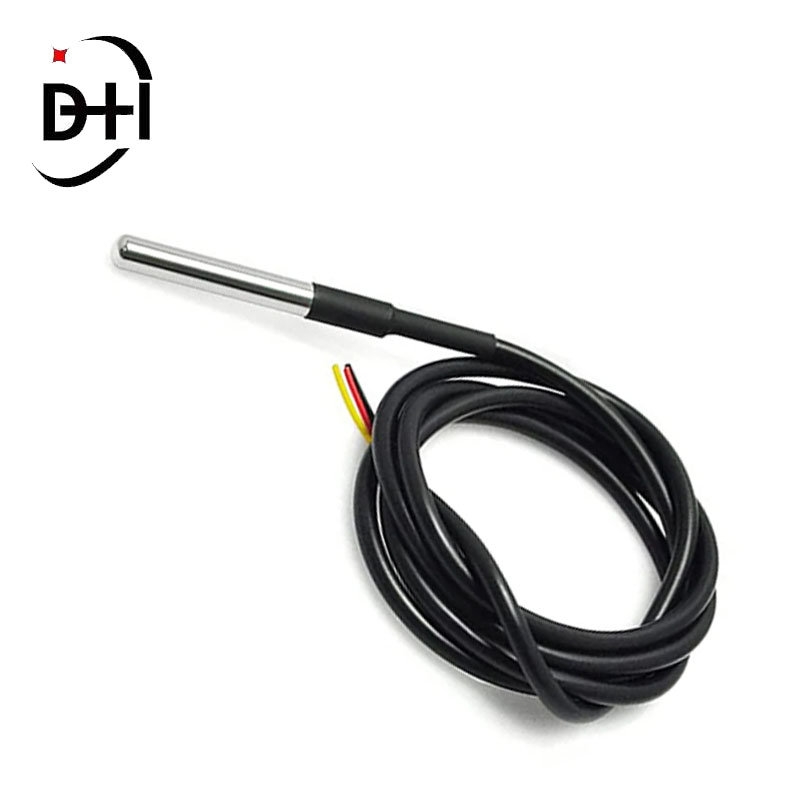 1 unidad DS18B20 acero inoxidable impermeable DS18b20 1m 3m 5m rosca sonda de temperatura Sensor de temperatura 18B20 Cable para Arduino