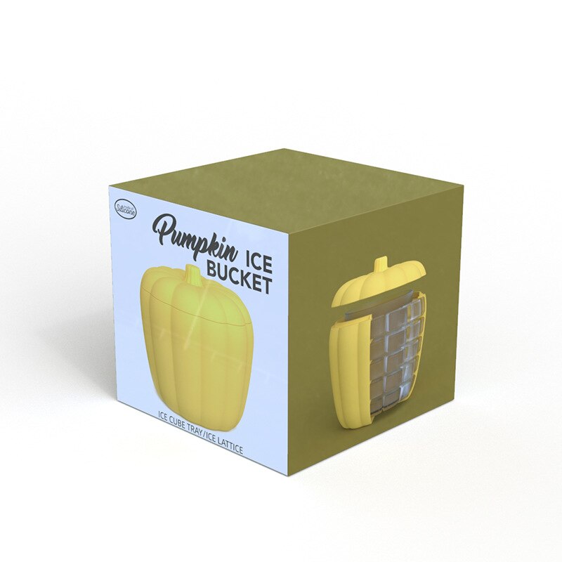 Cubeta de hielo de silicona, molde para hacer cubitos de hielo de alimentaria, cubitos de hielo de silicona, cubeta de hielo ahorradora de espacio, bandeja de hielo, herramienta: L(13x13x12.5cm