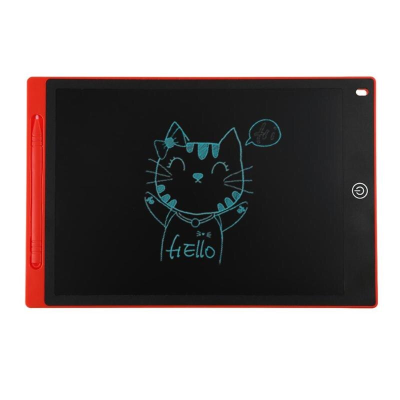 12inch Portable Digital LCD Drawing Tablet Pad Writing Graphic Board Memo Notes Reminder Notepad with Stylus Pen Feature:: Red