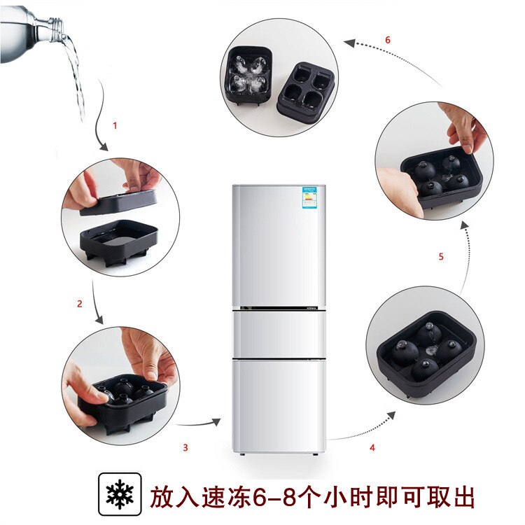 Skull Ice Cube Silicone Mold Bar DIY Molded Silicone Ice Box Ice Cube Molded Silicone Daily Necessities