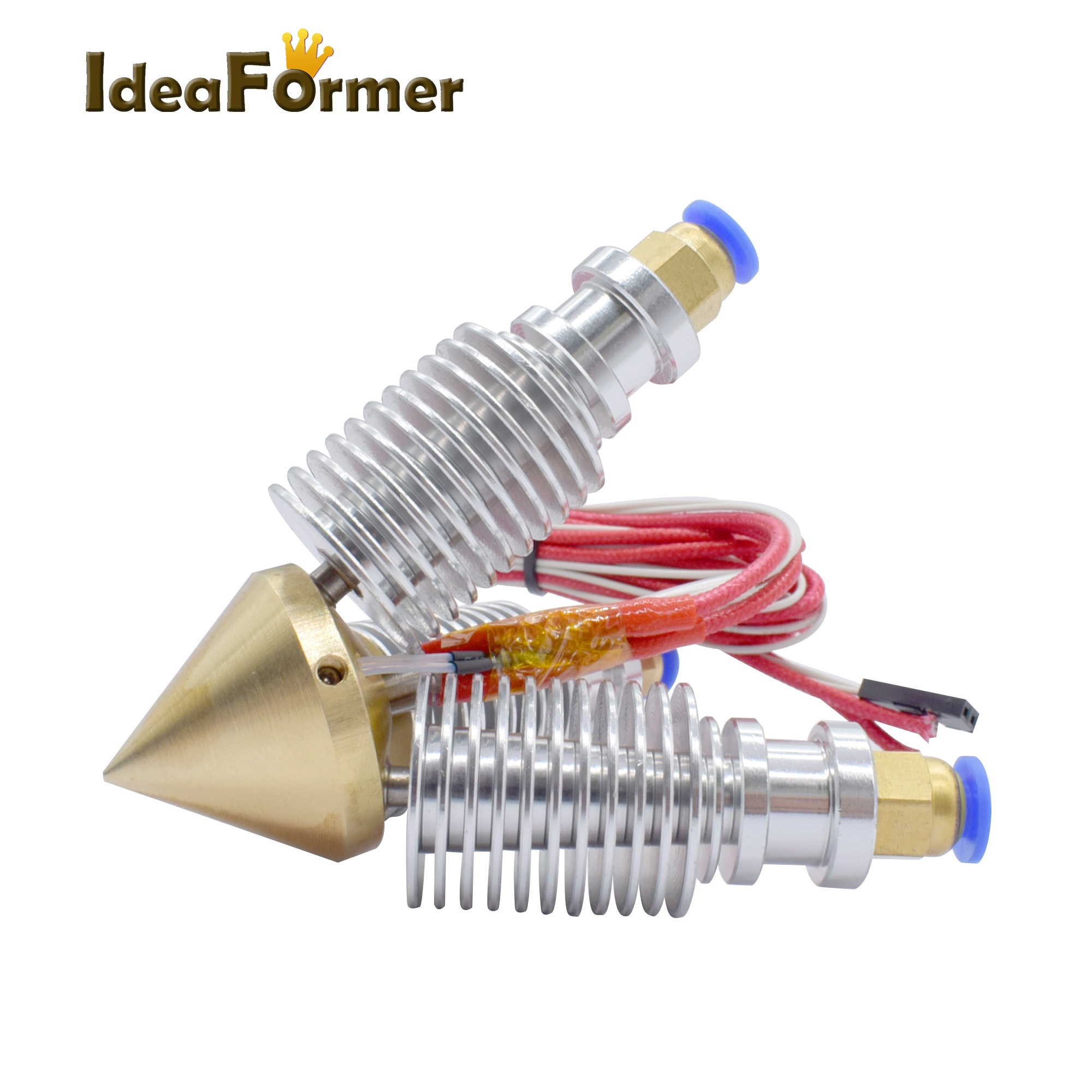 3 in 1 out Brass Diamond 0.4mm 1.75mm Nozzle Extruder Multi V6 12V/24V Bowden Extrusion Remote Hotend 3D Printer Parts