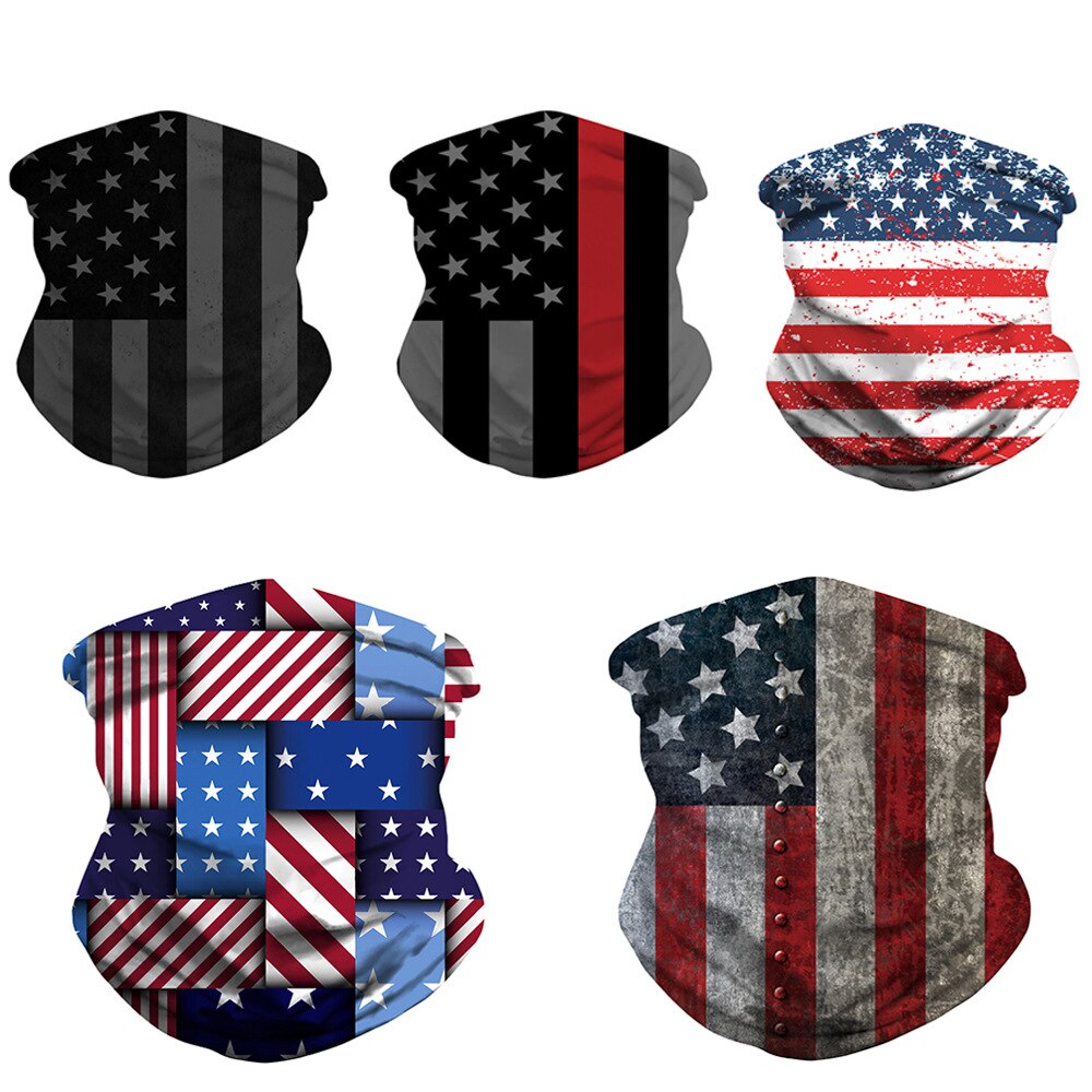 3D flag Print Magic Scarf Scarves Neck Face Mask Men Women Scarf Seamless Bandana Windproof Headwear Outdoor Hiking