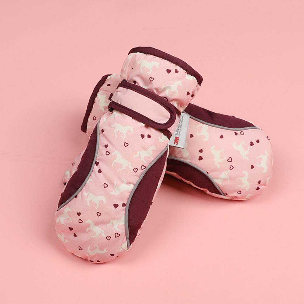 Schattige kinderen warme skihandschoenen jongens meisjes winter outdoor waterdichte antislip wanten