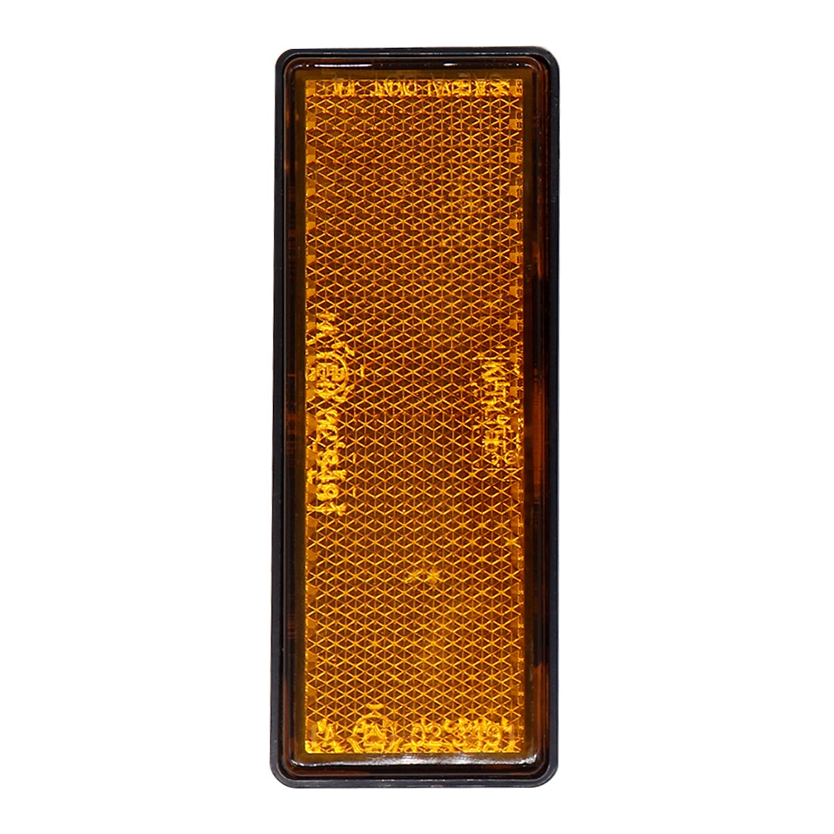 10PCS amber rectangular reflector self adhesive ECE Approval reflect strip for trailer truck lorry bus RV caravan
