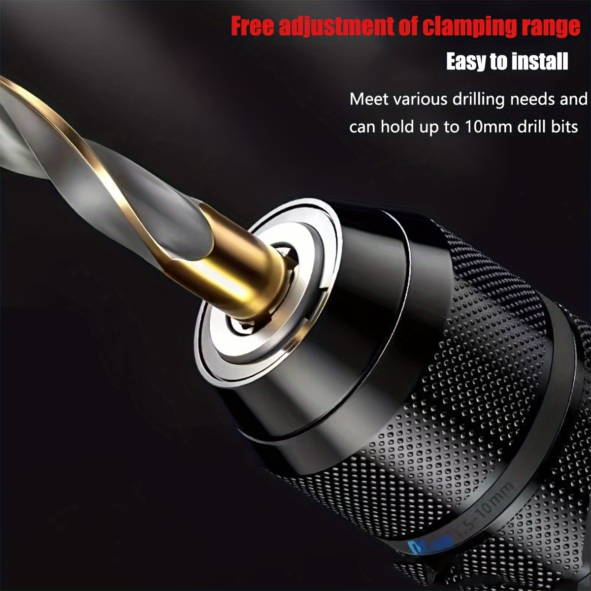 Mandrino autoserrante da 3/8 " 1/2 (0.8-10mm,1.5-13mm) , mandrino autoserrante universale in metallo con filettatura di ricambio per trapano elettrico manuale