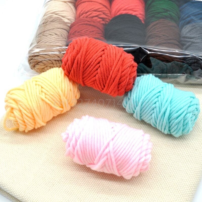 20 kleuren Borduren Kruissteek Punch Naaldvilten Draad Garen DIY Breien