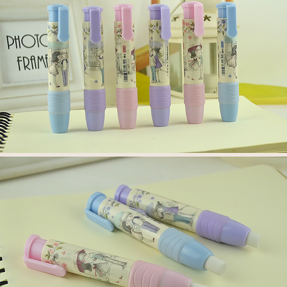 Gum - Pen Vorm - Intrekbaar - 1 Set - Rubber - School & Kantoor