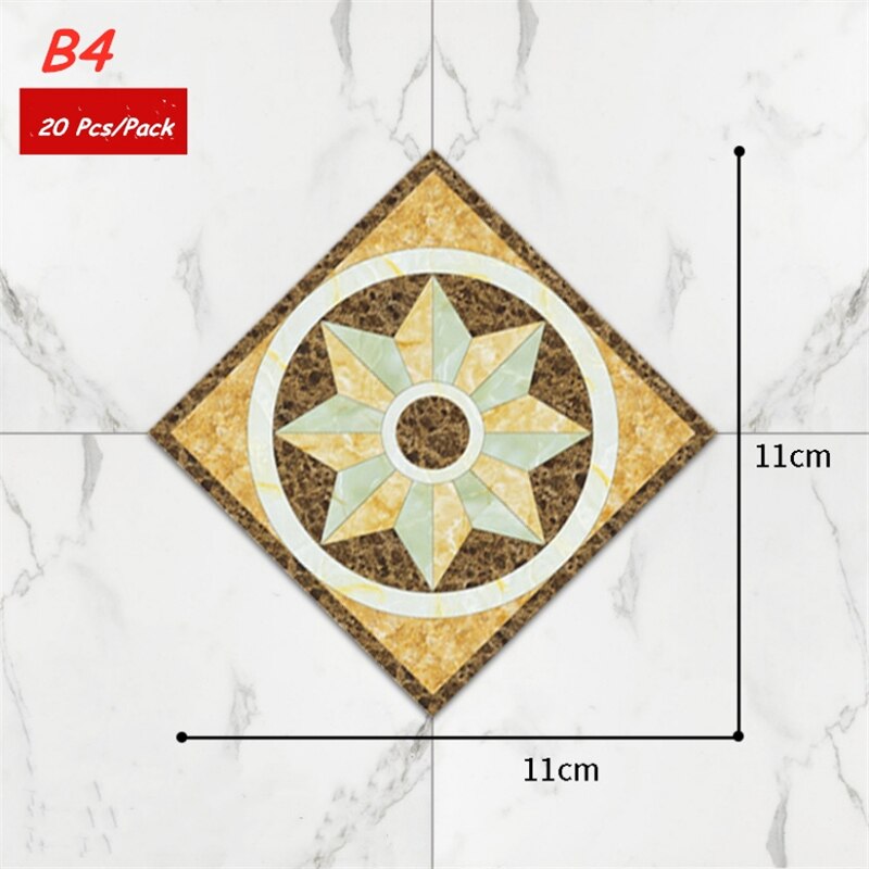 Spot square 11*11cm bakken transfer papir wallstickers selvklebende vanntett og fuktsikker: 5