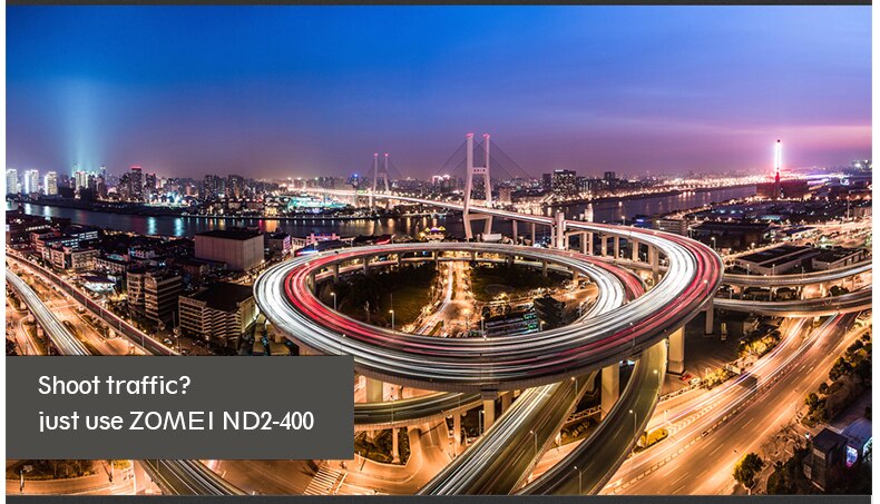 ZOMEI Glass Schlank ND2-400 Neutral Density Fader Variable ND filter Einstellbare 49/52/55/58/62 /67/72/77/82mm