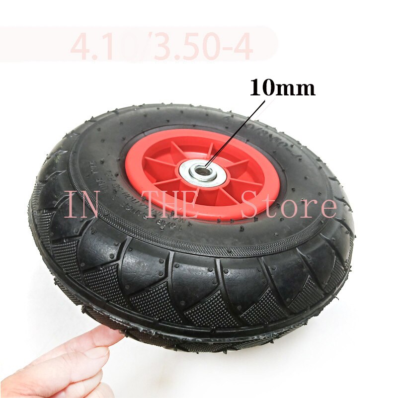 4.10/3.50-4 rubber Inflatable Canoe trolley transport wheel tire accessories canoe wheel paddle board: 10mm