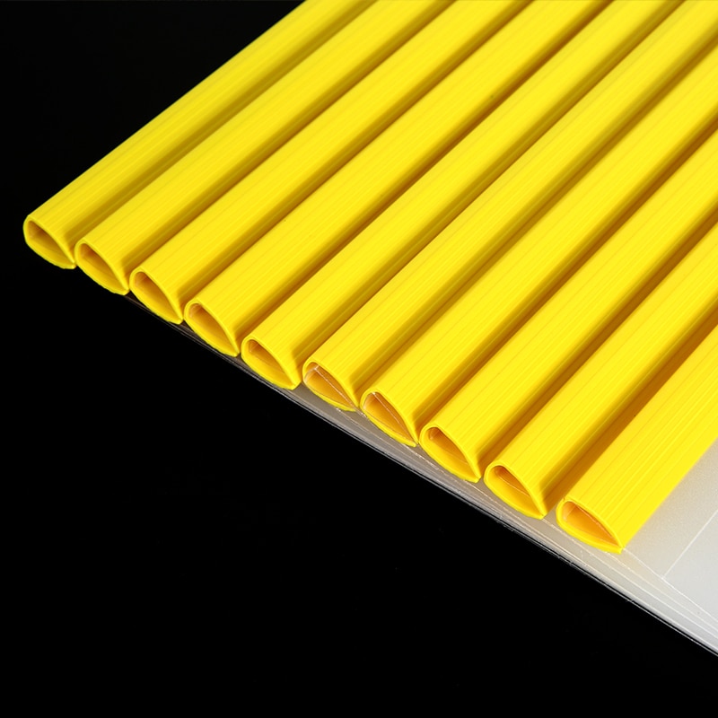 Business Report Folder 10Pcs/Set Transparent File Folder A4 Paper Spine Bar Document Storage Office Organizer CL6004