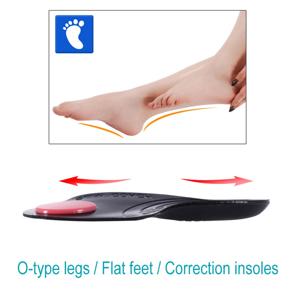 2pcs O-X-leg Correction Insoles foot Care Flat foot insoles male and female arch collapse support foot valgus correction
