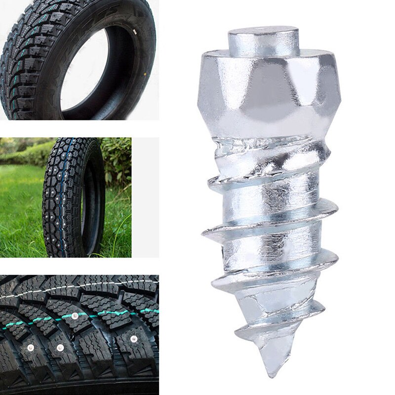 Clavos para ruedas de invierno de 6x15mm, tachuelas para neumáticos de coche, clavos para nieve, cadenas de nieve, clavos para camiones, SUV y motocicletas, 100 Uds.