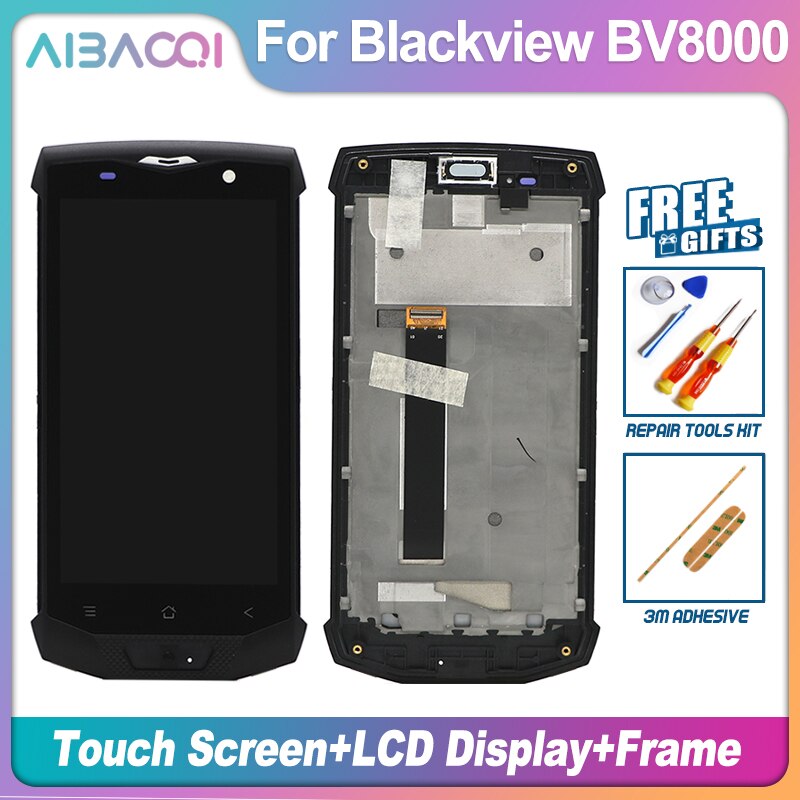 Originele Touch Screen + Lcd + Frame Vervanging Voor Blackview BV4900/BV5000/BV5900/BV6100/BV9100/BV9900/BV9900 Pro: BV8000 Black