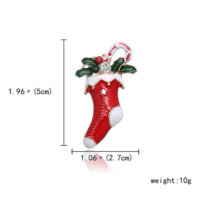 6pcs Christmas Brooches Pin Bagde bodice Brooch Safety Pins for DIY craft Christmas tree Pin santa claus brooches Clothing Decor: 12