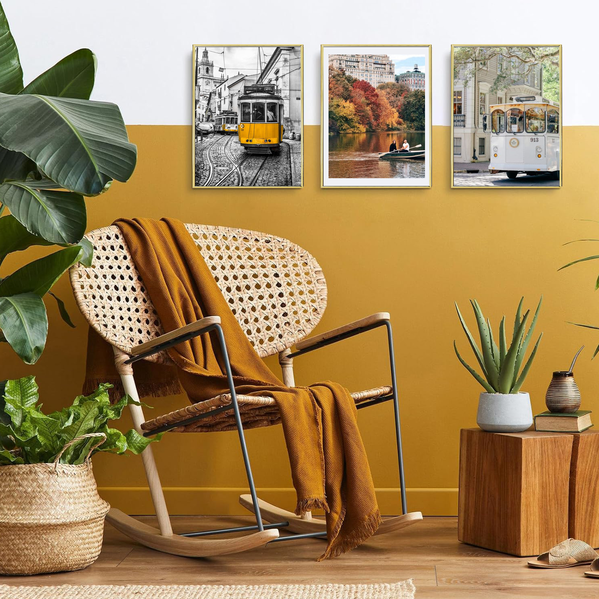 1pc Foto rahmen, golden, 12x18 Zoll, Bilderrahmen für Zauberstab-und Tisch Anzeige, für Schreibtisch-Kunst dekor, für Geburtstags feier dekor