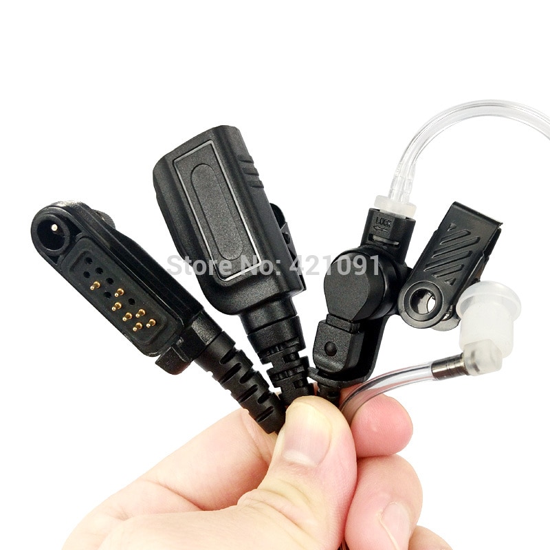 Air acoustic tube earpiece headset for hyt hytera  pd600 pd602 pd605 pd662 pd665 pd680 pd682 pd685 x1p x1e walkie talkie radio