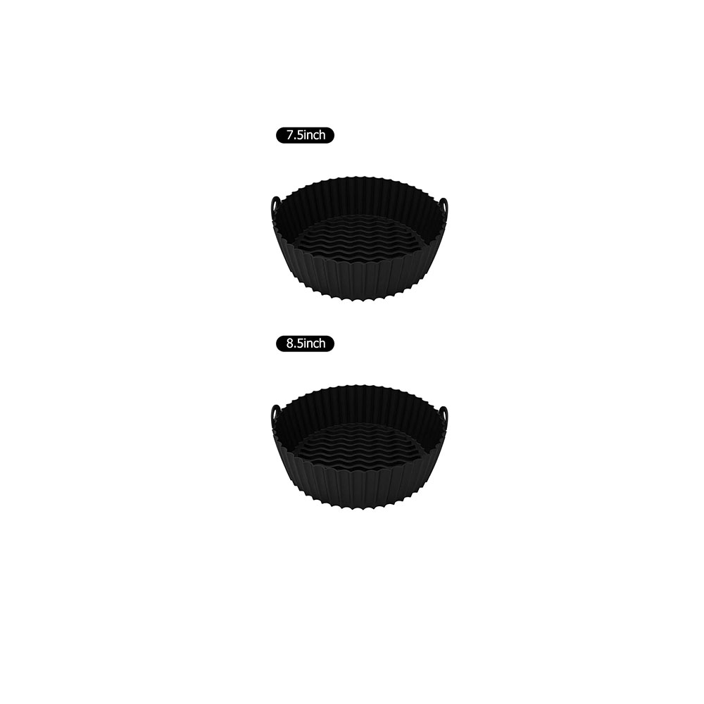 Doublure ronde réutilisable pour friteuse à air, cuisson au four, panier à frire, polymères jetables, livres faciles, accessoires de cuisine: Marron