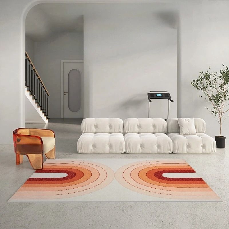 Girly Style-Tapis Minimaliste Moderne, Polymères Lavables, Lavable en Machine, Doux, Antidérapant, Tapis Perte, Salon, Chambre à Coucher