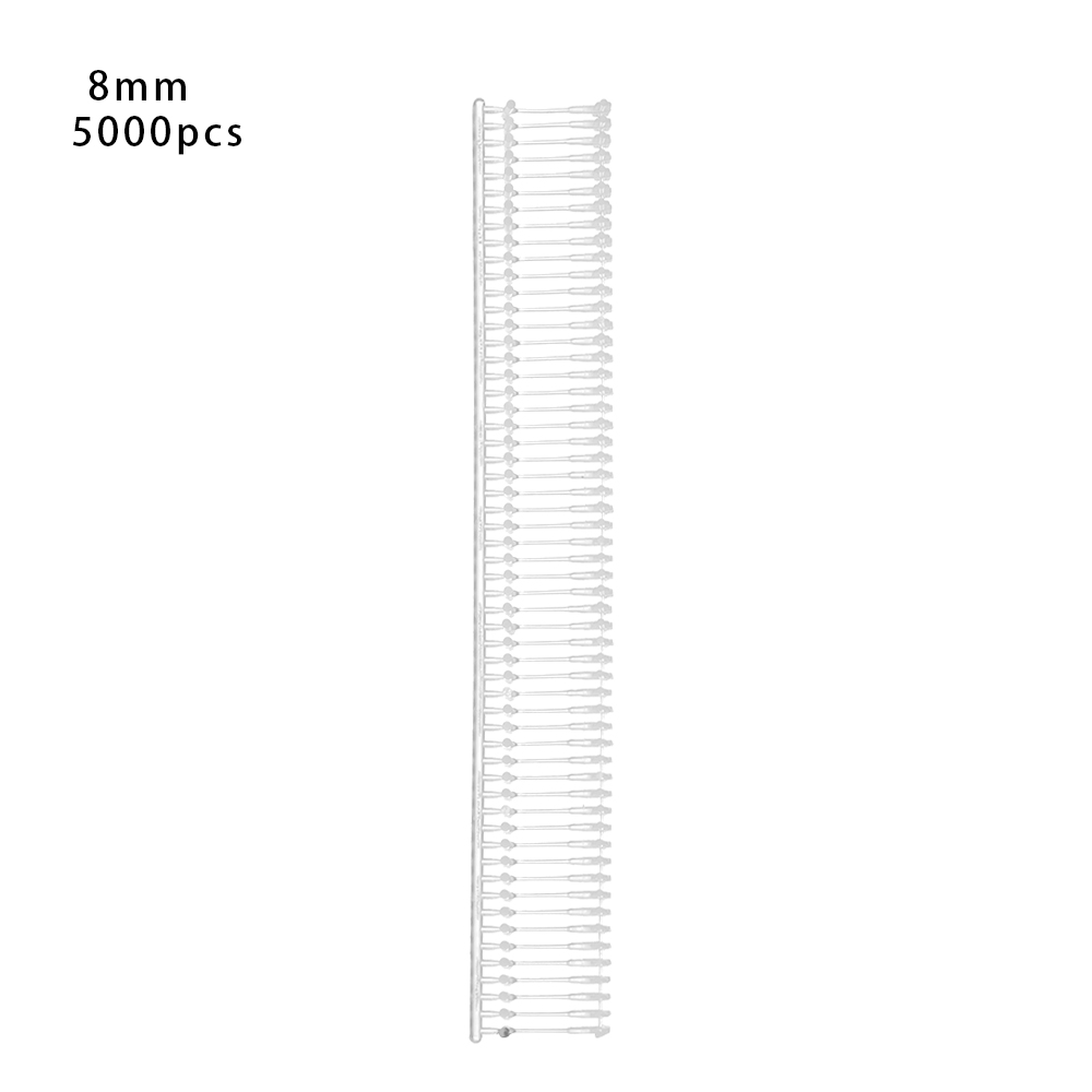 5000 Pcs Plastic Reguliere Standaard Tagging Fasteners Wit Standaard Tagging Weerhaken Bijlagen Geschikt Voor Standaard Tag Apparaten: 8mm