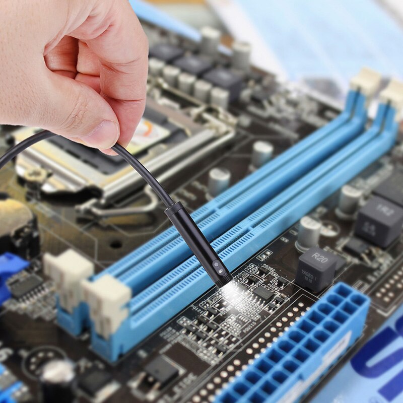 Dual 8mm Lens HD Mini Android Endoscope Camera Waterproof IP67 Head With Night Light For Phone Tablet & Windows PC Endoscope