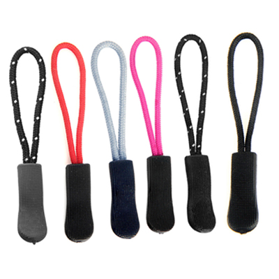 6 stuks plastic touw ritstrekker vervanging met riem outdoor rugzak sportpak kledingtas accessoires: Gemengd