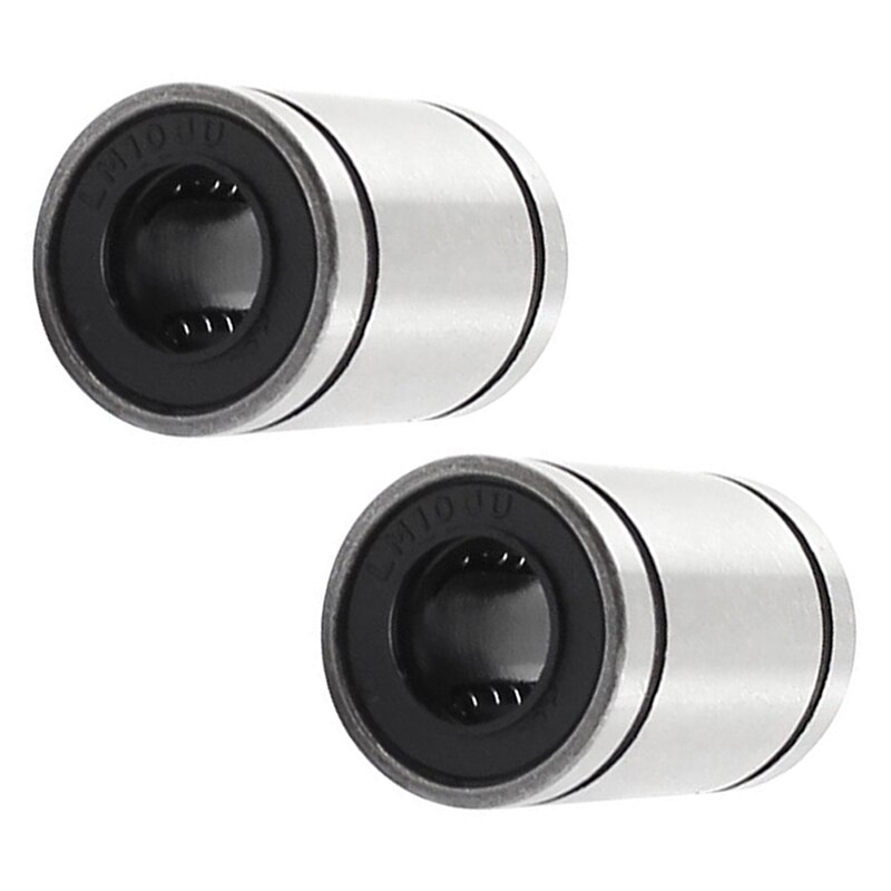 2 pièces 10mm x 19mm x 29mm bagues à billes en acier au carbone roulement à mouvement linéaire