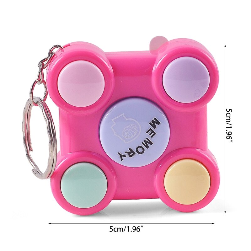 1Pc Volwassenen Kids Stress Relief Speelgoed Draagbare Kleurrijke Gamepad Vorm Geheugen Doolhof Kubus Gadget Sleutelhanger Educatief Doorbraak Game