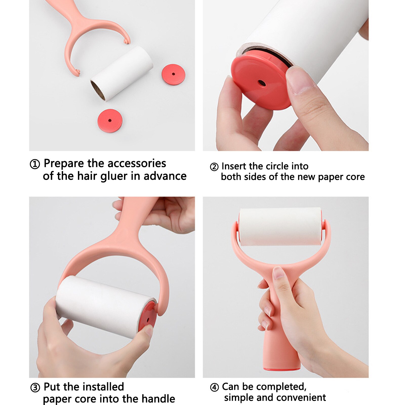 25#  stand-up rulle klæbemiddel husholdningstøj fjernelse af hårbørste vaskbar rulle renere fnug rengøringsmiddel