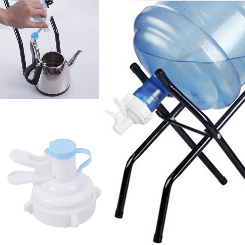 Plastpump för sportvattenflaskor med dammtät lock dricksvattenflaskor campingautomater  j2y