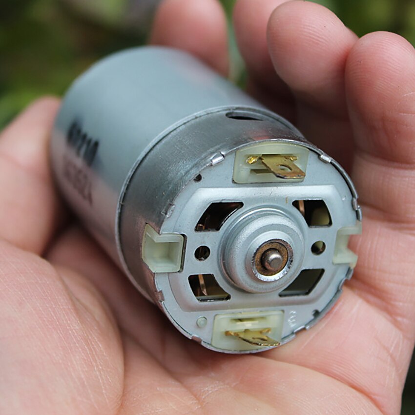 550 Motor DC12V 60W 19000 rpm High Power DC Motor Forward and Reverse Motor with Cooling Fan, Shaft Diameter 3.175mm, M3 Hole