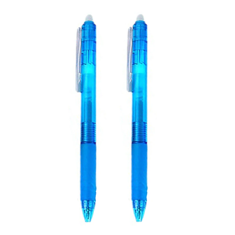 Farver 0.5/0.7mm magisk udtrækkelig sletbar pen gelpen sæt sletbar refill stang kontor skole skriveværktøj pressepen