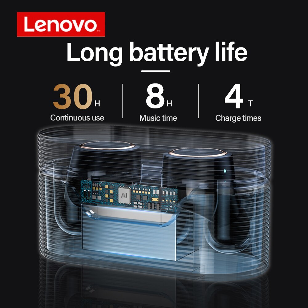 Originele Lenovo LP12 XT82 XT91 XT95 Bluetooth Oortelefoon Draadloze Hoofdtelefoon Sport Headset QT81 LP3 HQ08 Intelligente Led Display