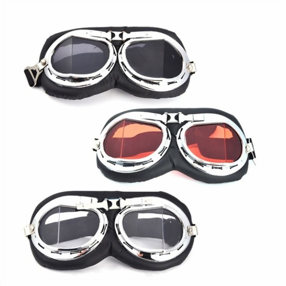 Retro Pilot Goggles Motor Beschermende Uitrusting Bril Oogbescherming Voor Motorcycle Cruiser Cafe Scooter Motoraccessoires