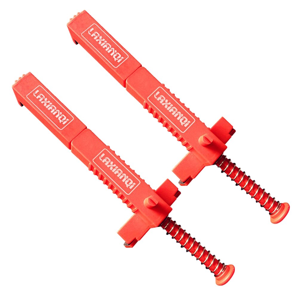 2Pcs Baksteen Liner Duurzame Anti-Slip Baksteen Lijn Runner Lijn Clip Draad Lade Bricklaying Gereedschap Voor Bouw zwart/Rood