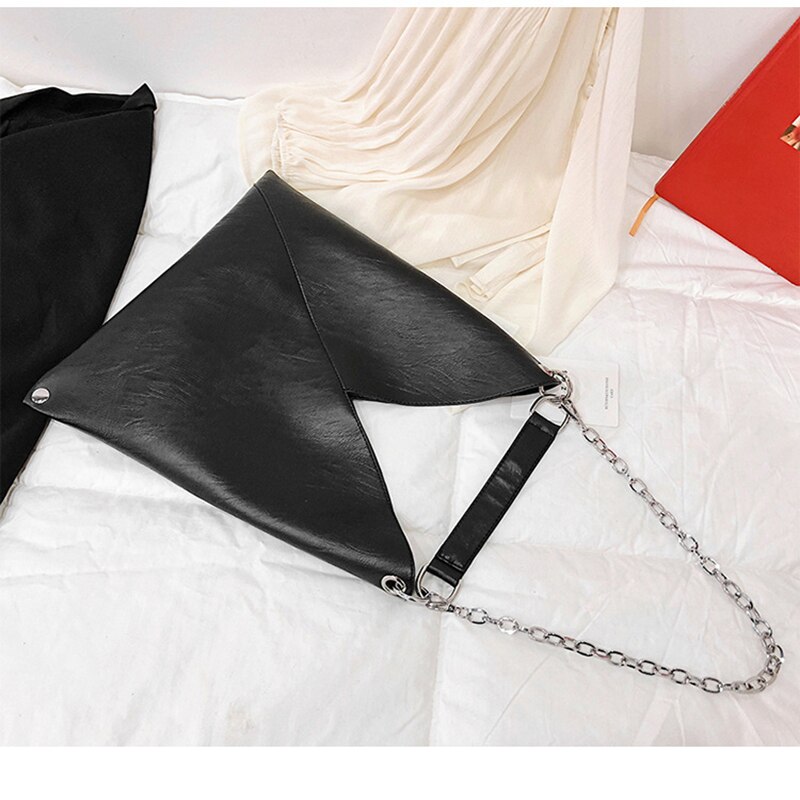 ELVASEK, bolsos de cuero de para mujer, nuevos bolsos , Bolsos De Mujer, bolso Simple de gran capacidad, bolsos de hombro con cadena para mujer