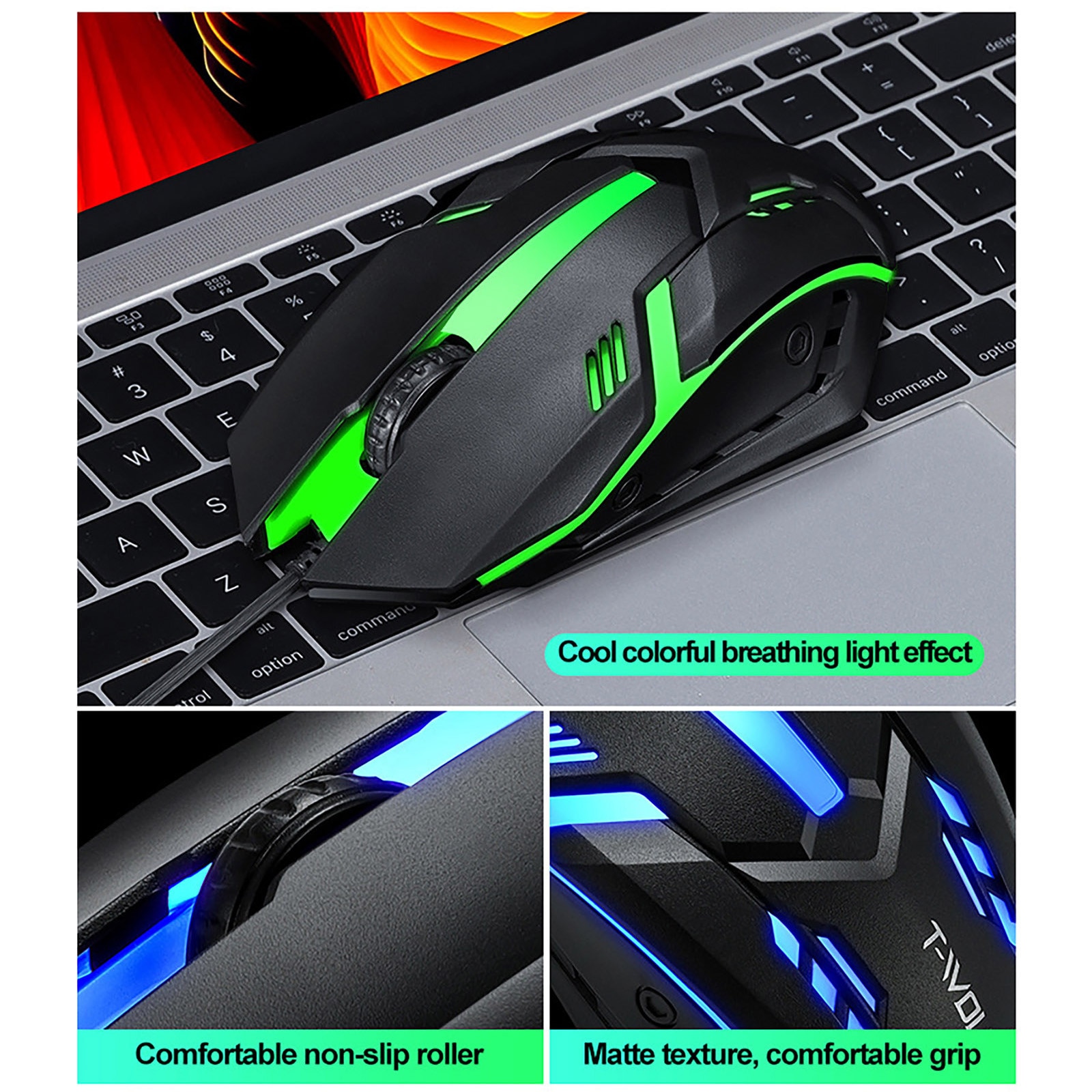 Luminous Gaming Keyboard Mouse Combo Usb Ergonomic Gaming Set for Laptop LED Backlit Keyboard And Mouse Set For PC