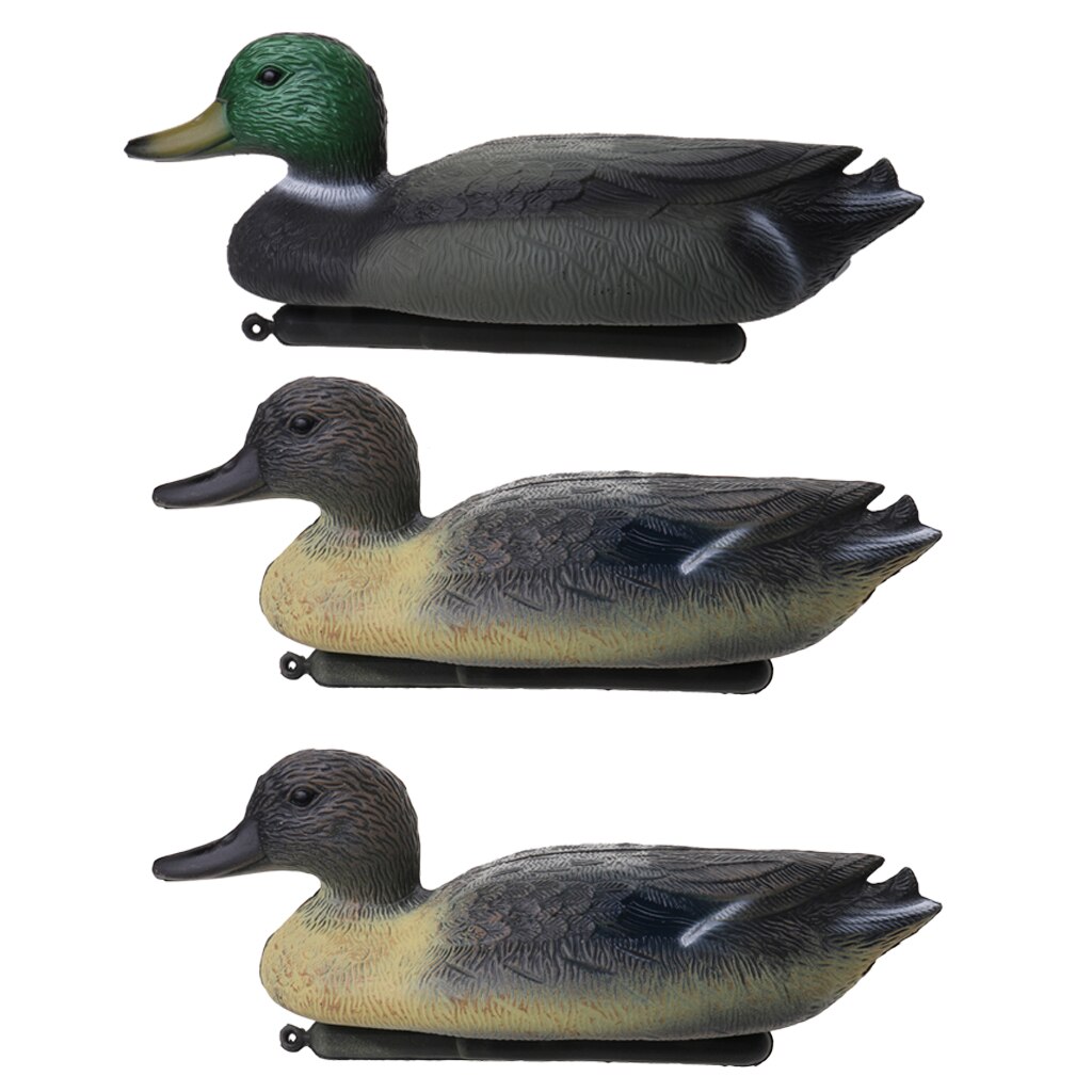 3 Pieces, Durable Drake Duck Decoy, Lawn Ornaments, Garden Decors, Garden Repeller