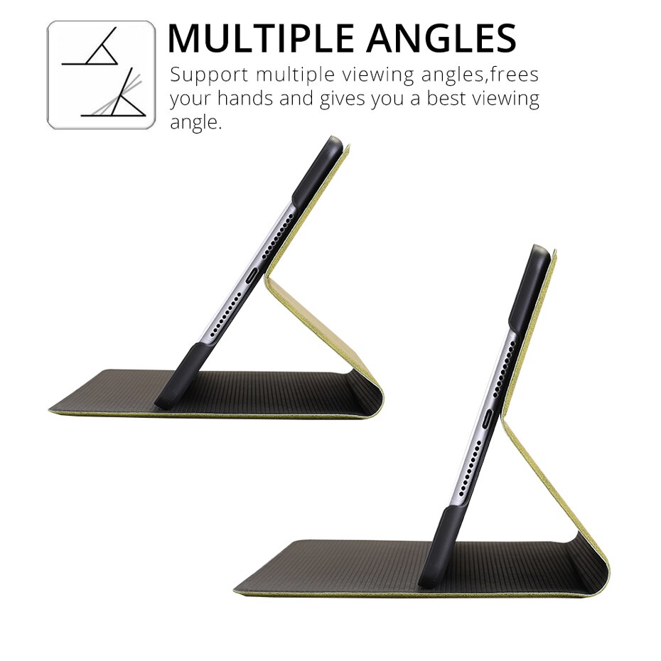 Magnetiskt fodral för ipad 9.7 modell  a1822/a1893 smart pu läder funda skal med automatisk sömn/vakning + film+penna
