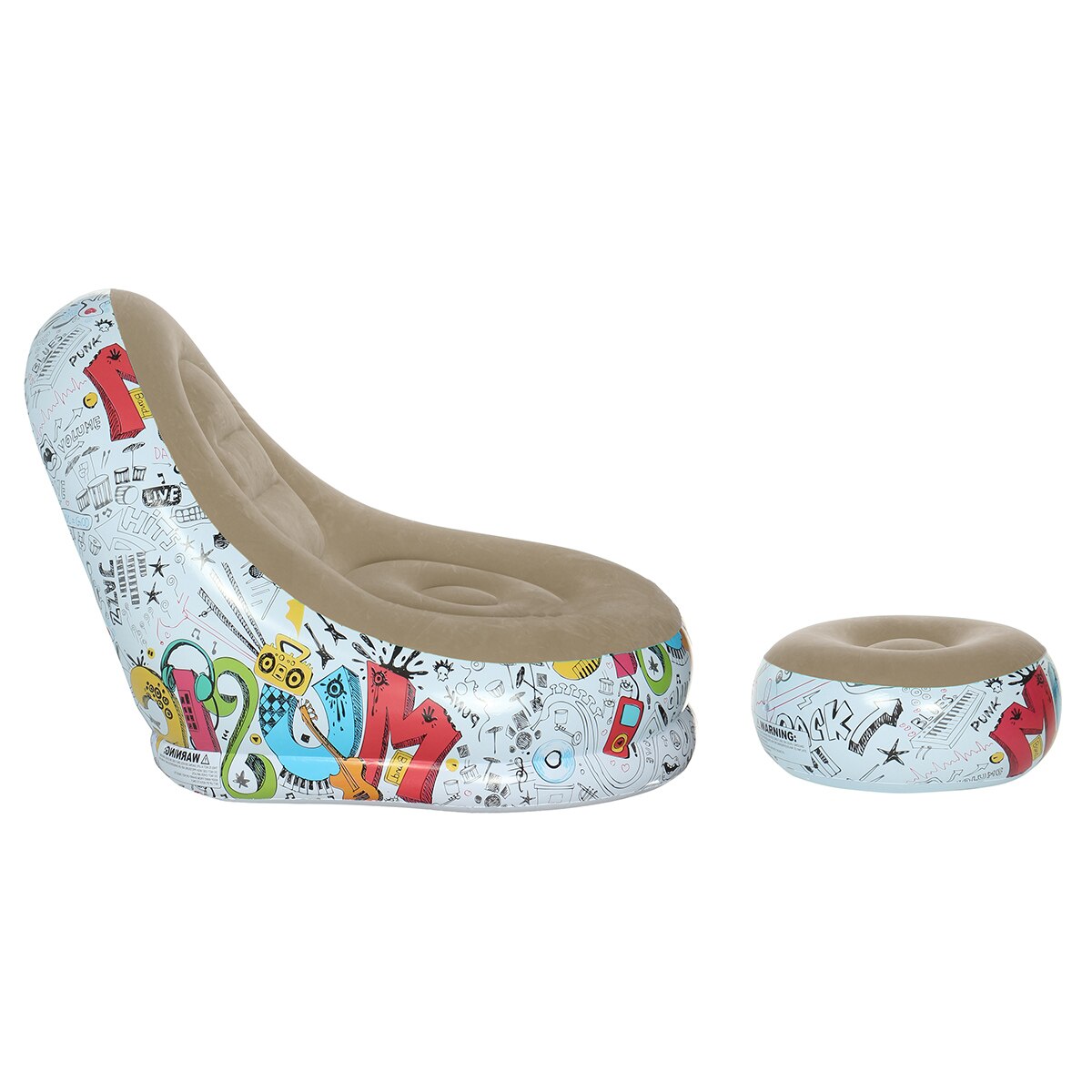 Kanapa wypełniona fasolkami dmuchana dmuchana sofa przenośne meble robić salonu sofa ogrodowa Tatami na fotel lub łóżko z pedałem pogrubienie uciekają