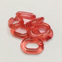 60 uds. Eslabones de cadena acrílicos accesorios de encanto DIY para hacer joyas 15*20mm