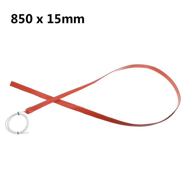 150W 12V Elektrische Silicone Heater Verwarming Pads Voor Verwijderen Van Ijs Ruitenwissers Flexibele Siliconen Heater Thermische Verwarming Pad: 850 15MM