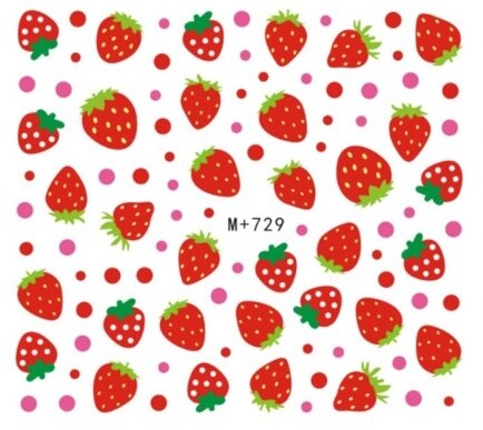 1 unidad de pegatinas para uñas, flores, flamenco, huevos, pollo, dibujos animados, deslizador, adhesivos para uñas, lavanda, arte de uñas, pegatinas de transferencia de agua,: 729