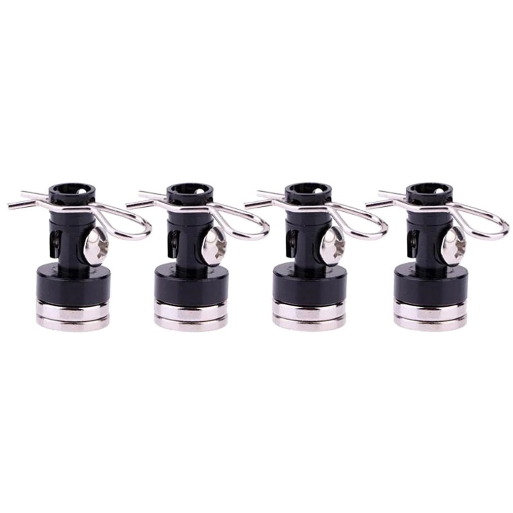 4 Stuks Rc Auto Mal Auto Shell Onderdelen Non Opening Magnetische Zuig Prop Met Shell Bolt Update Accessoires: Default Title