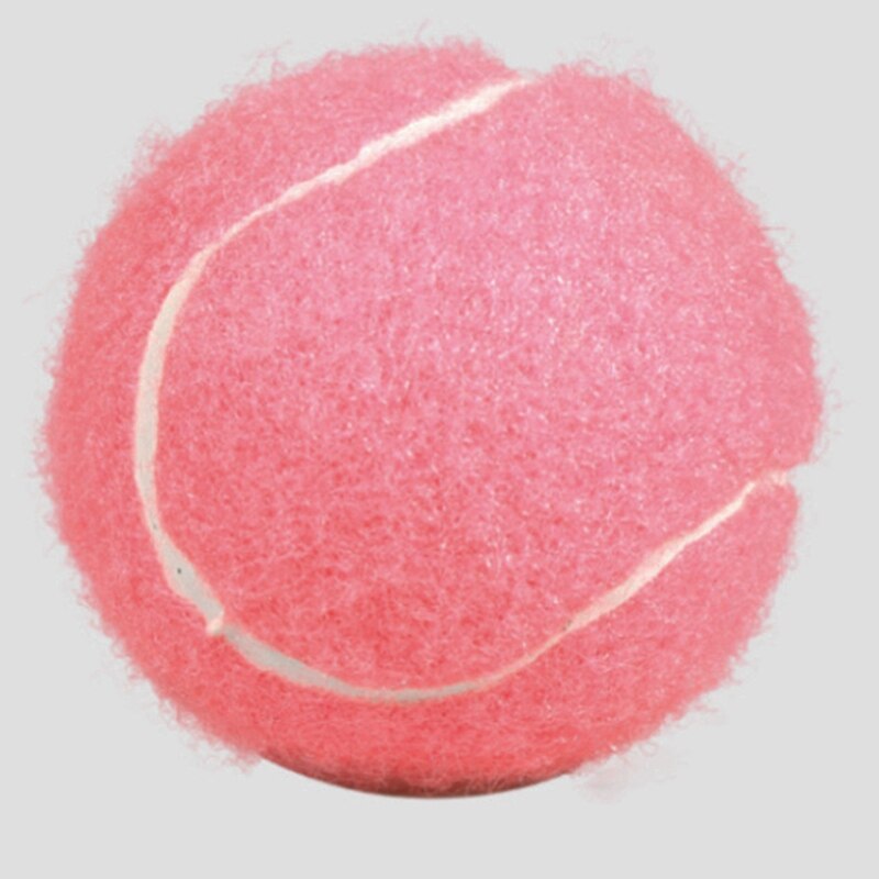 Confezione da 6 pezzi palline da Tennis rosa palline da allenamento elastiche resistenti all&#39;usura 66mm principianti da donna pratica palla da Tennis per Club