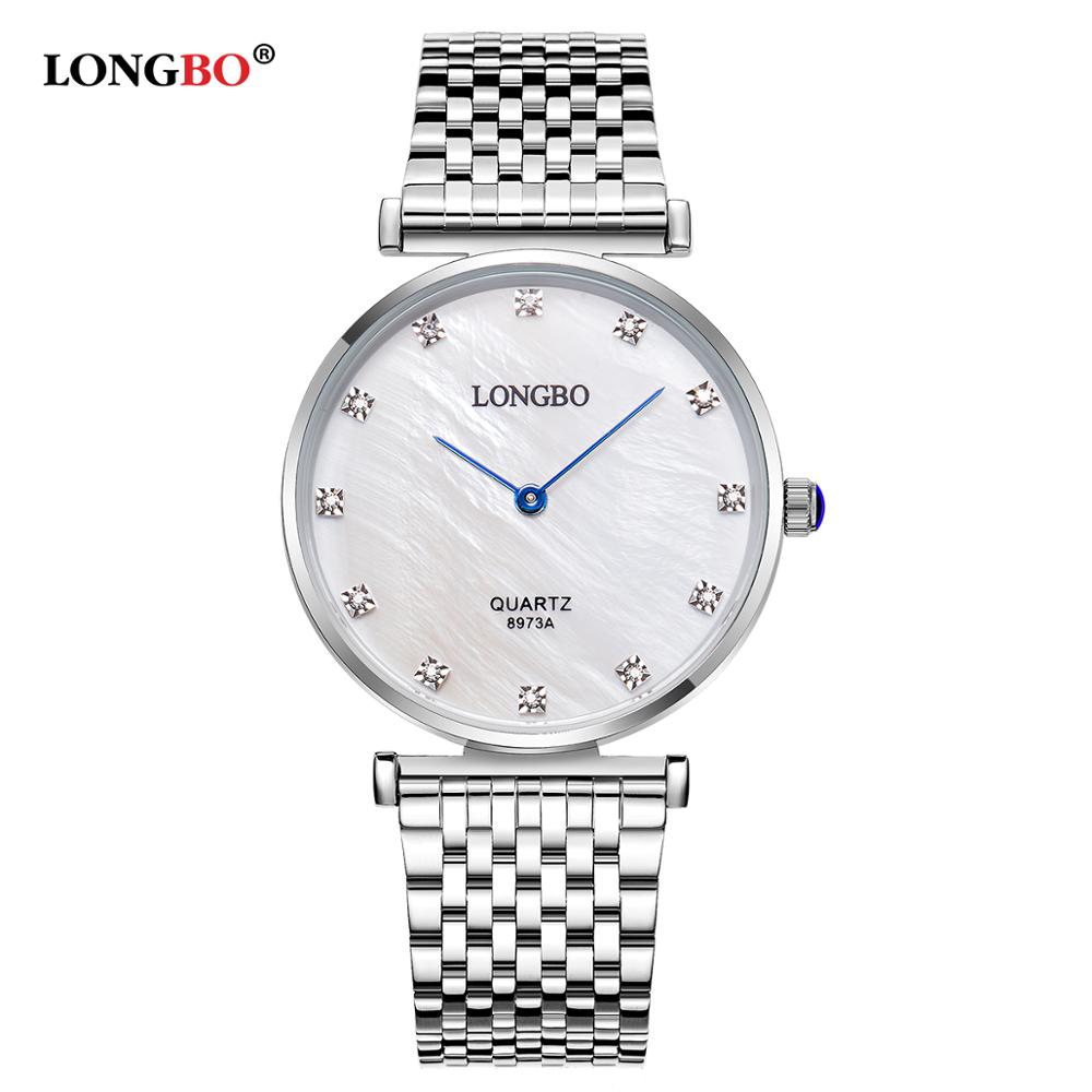 LONGBO Luxe Koppels Horloges Zakelijke Stijl Liefhebbers Mannen Vrouwen Waterdicht Quartz Charms Analoge Horloges 8973