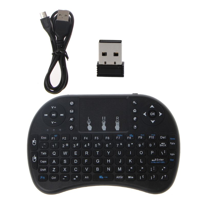 Oplaadbare Engels Touchpad Fly Air Mouse Draadloze I8 Toetsenbord Voor Android Tv PS3