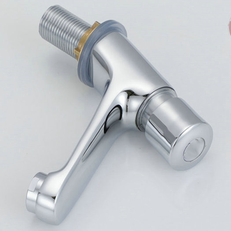 Gezichtswastafel Zelfsluitende waterbesparende kraan Badkamer Wastafel Koudwaterkraan Vertraging Knop Sectie Kraan Badkameraccessoires